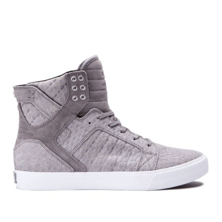 Supra Skytop Grå Høye Sneakers Dame [NO-1-R374]